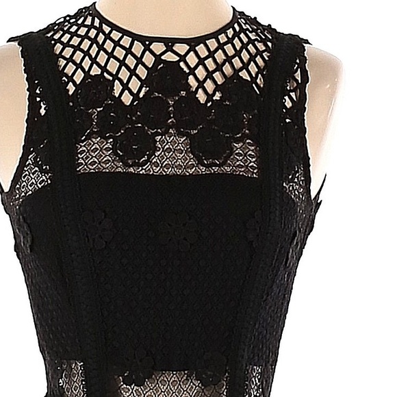 Host Pick-Beautiful Alexis Designer Black Emmbroidered Sleeveless Romper - Picture 2 of 3